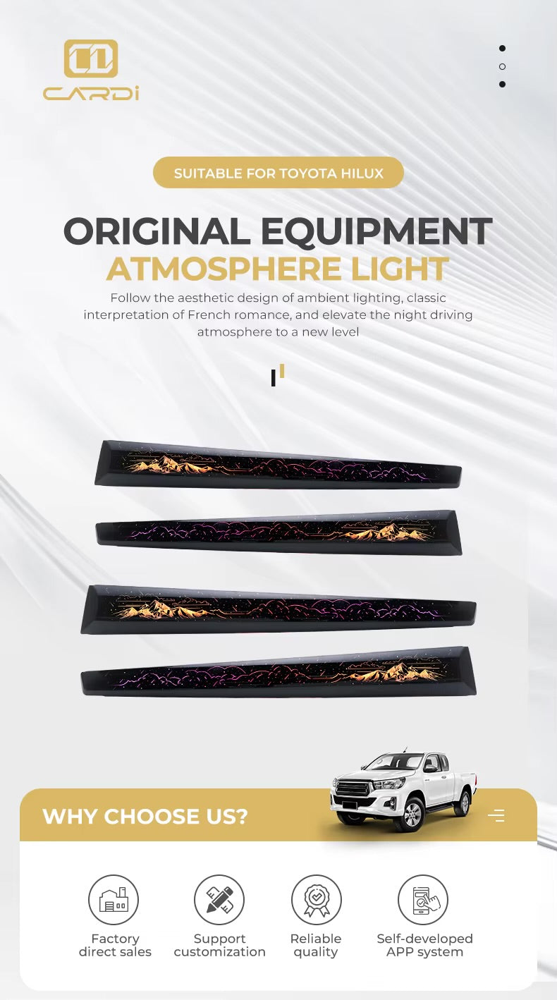 Cardi Ambient Light Kit for Toyota Hilux – Plug & Play LED Interior Lighting