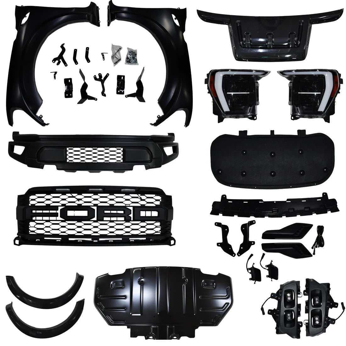 Body Kit for Ford Endeavour (2016+) Upgrade to Raptor F150 (2022)