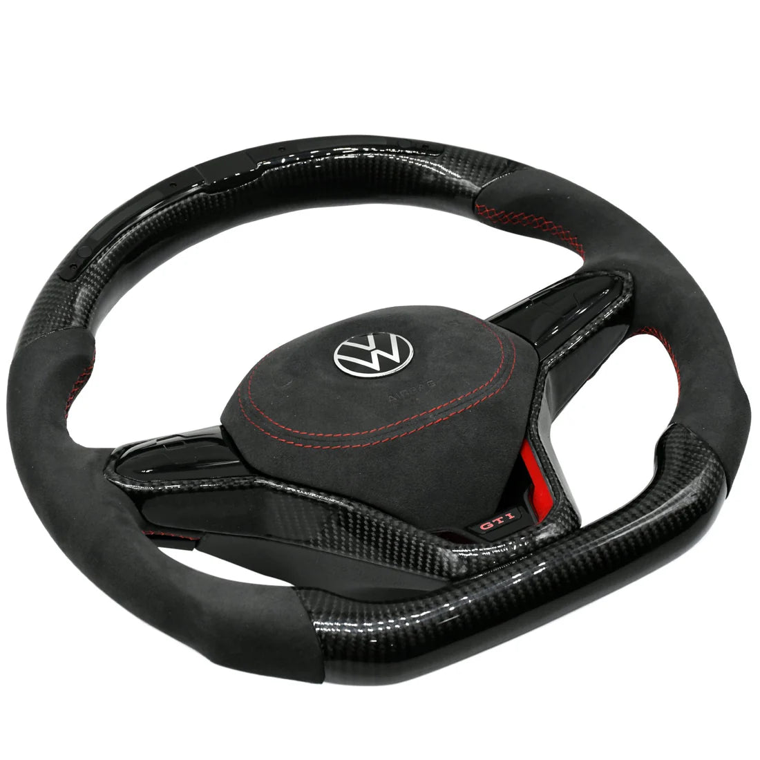 LED Alcantara Steering Wheel for Volkswagen Polo MQB 2014-2023