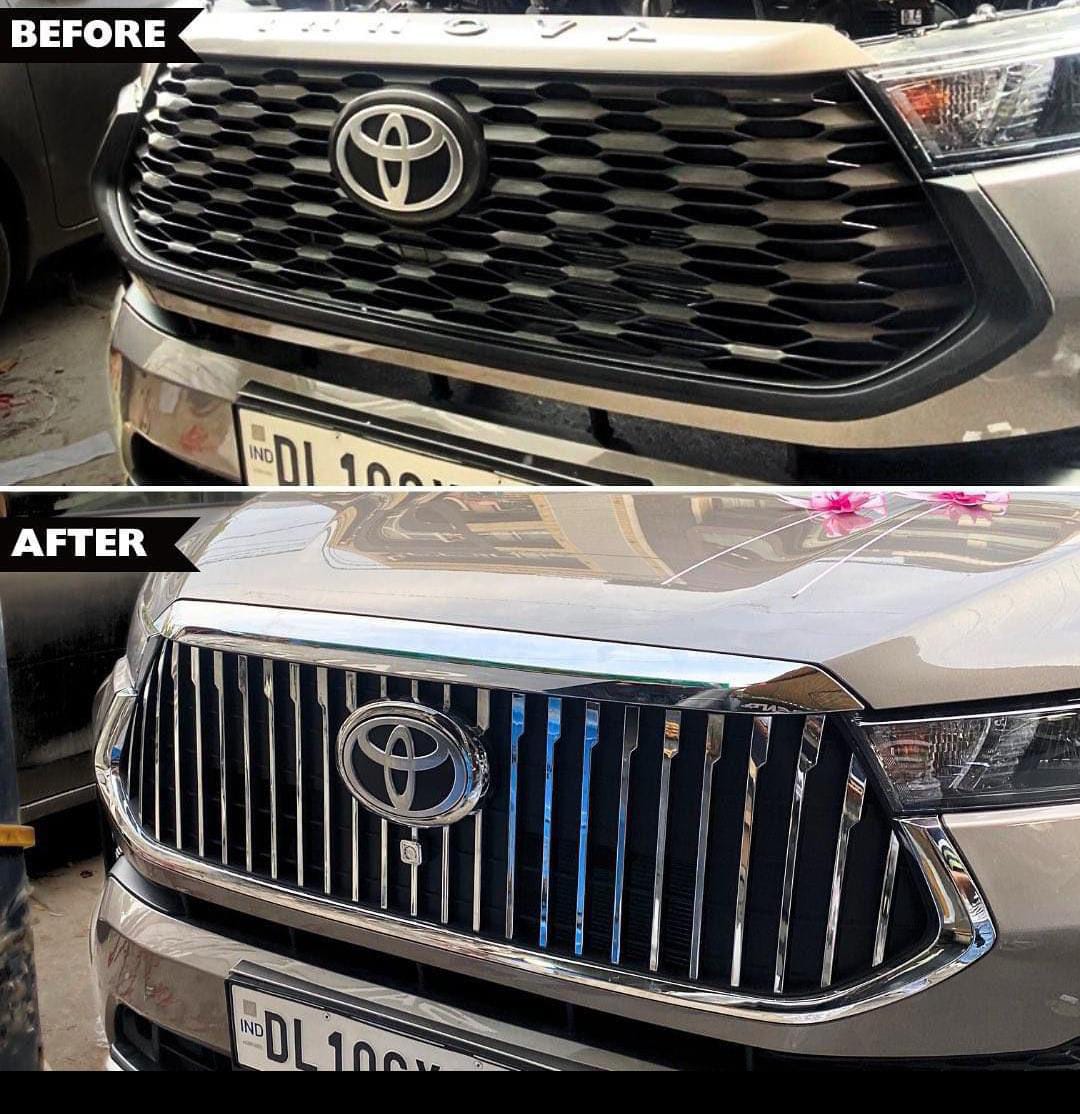 Toyota Innova Hycross Maybach Style Chrome Grill