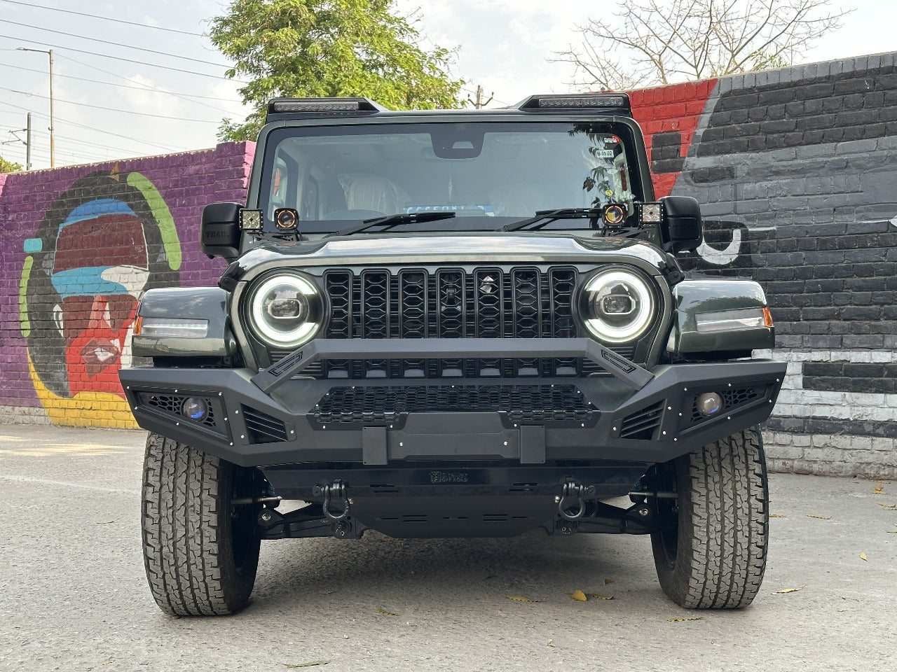 Thar ROXX Front Bumper With ADAS compatible