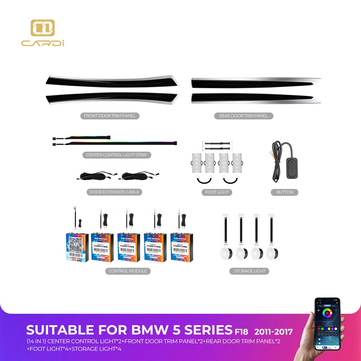 CARDI AMBIENT KIT FOR BMW F10