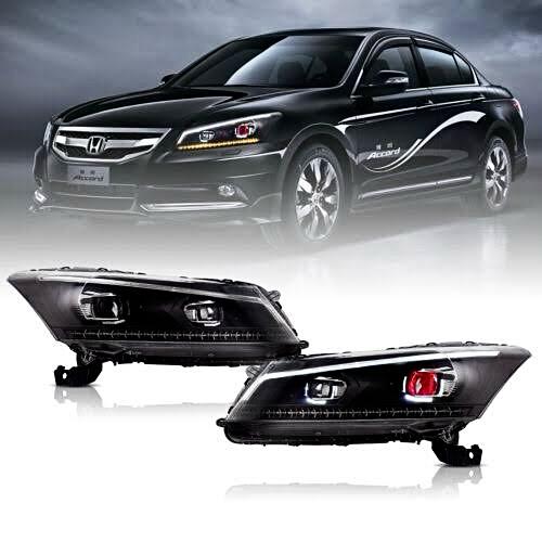 Accord 2009-2013 Dual Barrel Headlight With Red Demon Eye