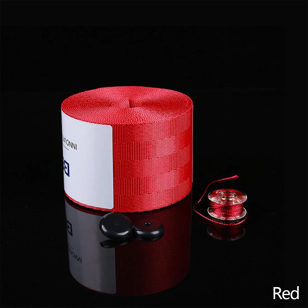 Car Color Seat Belt Replacement Renewal Webbing Racing Belts Straps