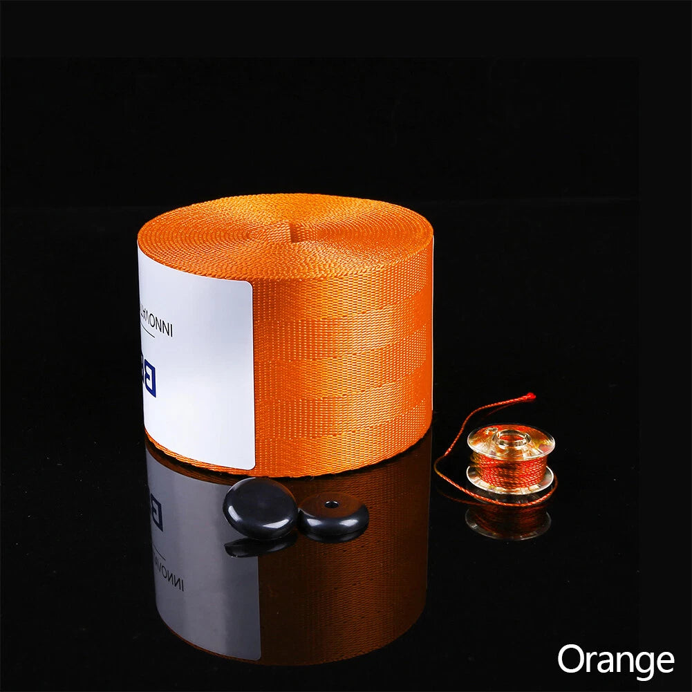 Car Color Seat Belt Replacement Renewal Webbing Racing Belts Straps