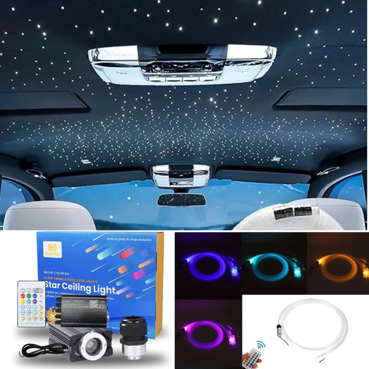 Cardi Star Ceiling Light Kit – 380+100 Fiber Optic LEDs for All Cars