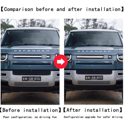 Defender LED grill clear/smoked