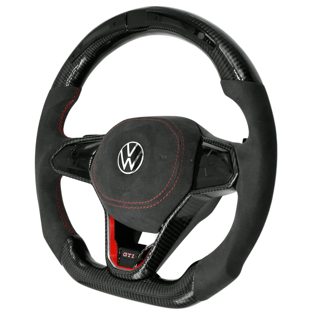 LED Alcantara Steering Wheel for Volkswagen Polo MQB 2014-2023