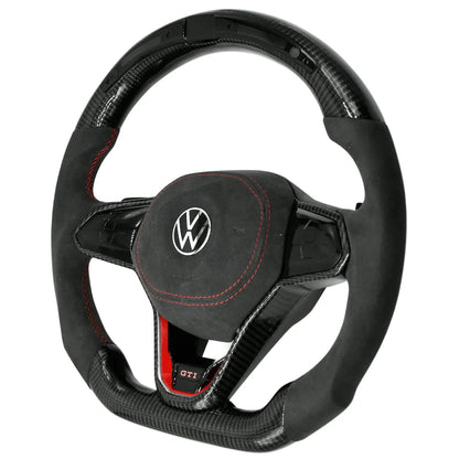 LED Alcantara Steering Wheel for Volkswagen Polo MQB 2014-2023