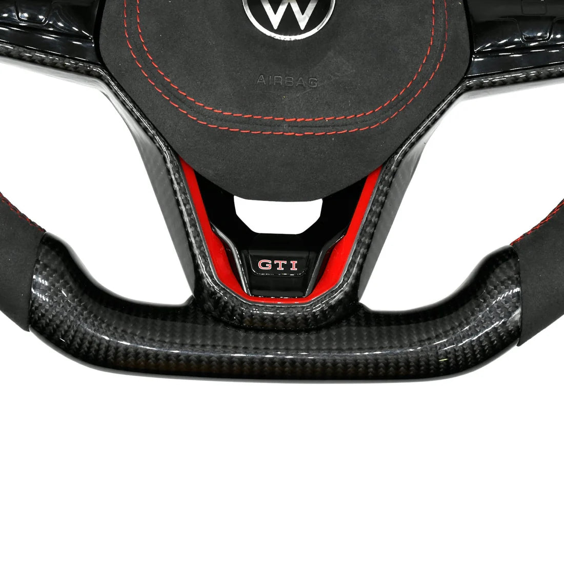 LED Alcantara Steering Wheel for Volkswagen Polo MQB 2014-2023