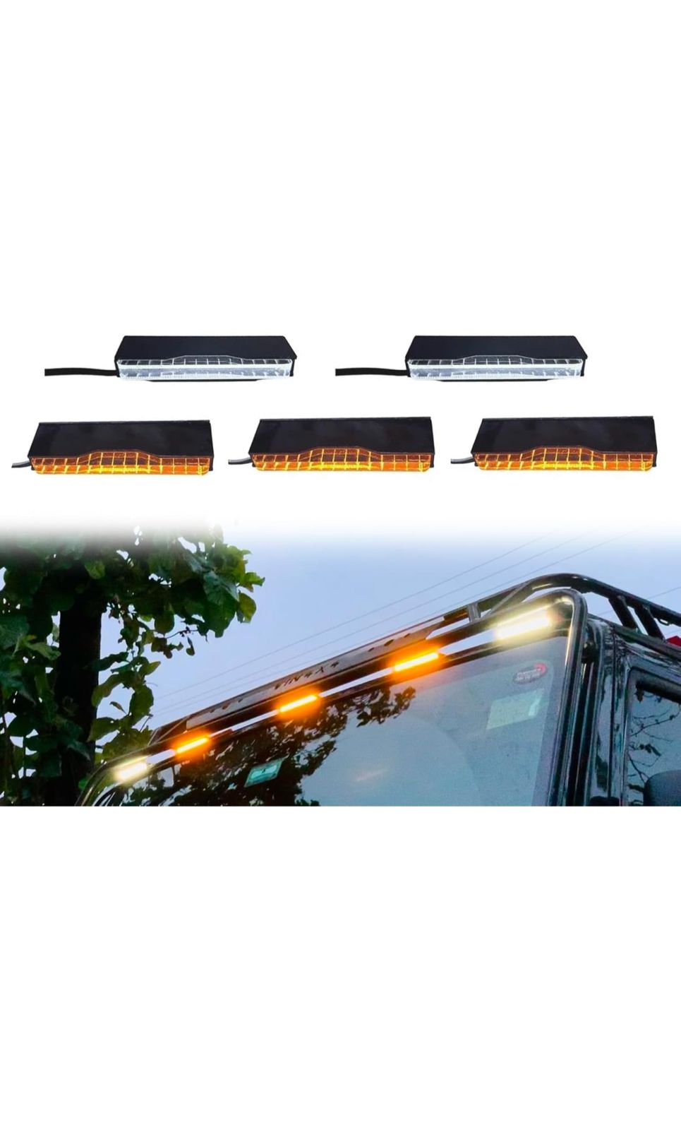 Mahindra Thar UFO Roof Light (Set Of 5 Pcs)