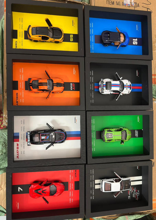 Metal car Diecast with wall frame