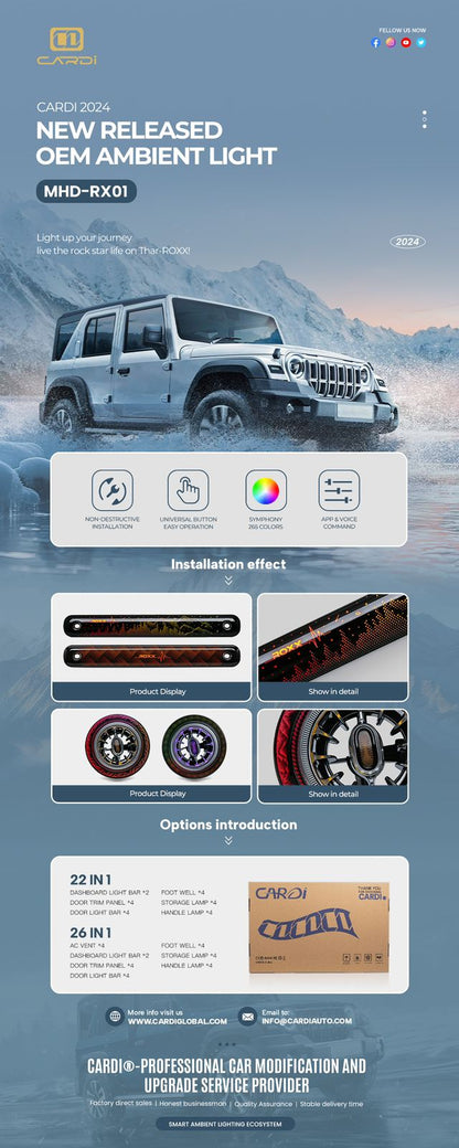 THAR ROXX AMBIENT LIGHT CARDI 22 In One OR 26 In One