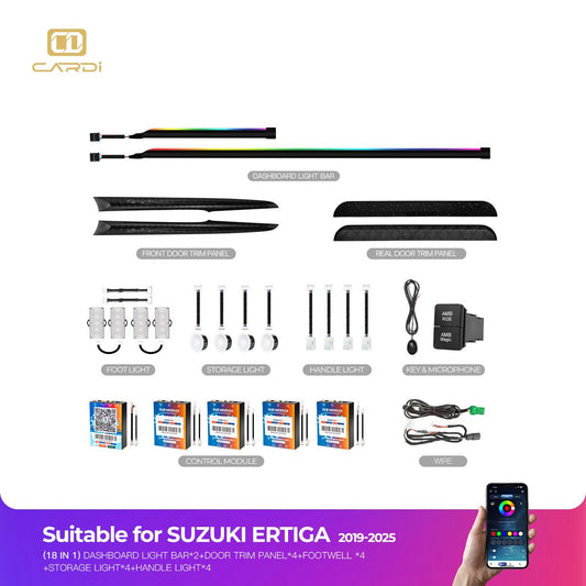 Cardi Ambient Light Kit for Suzuki Ertiga – Plug & Play LED Interior Lighting