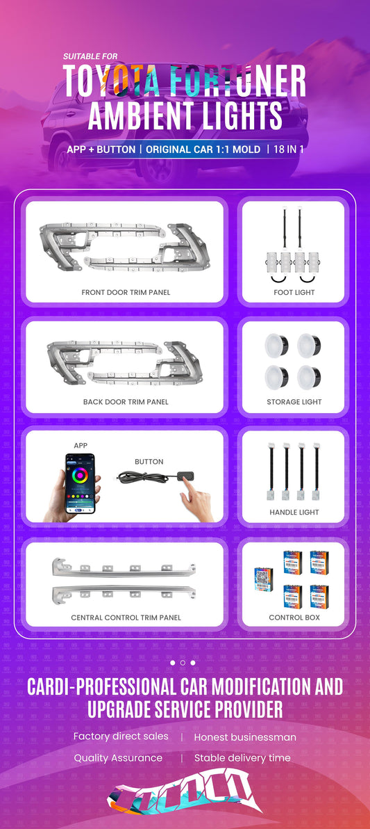 CARDI AMBIENT KIT FOR FORTUNER