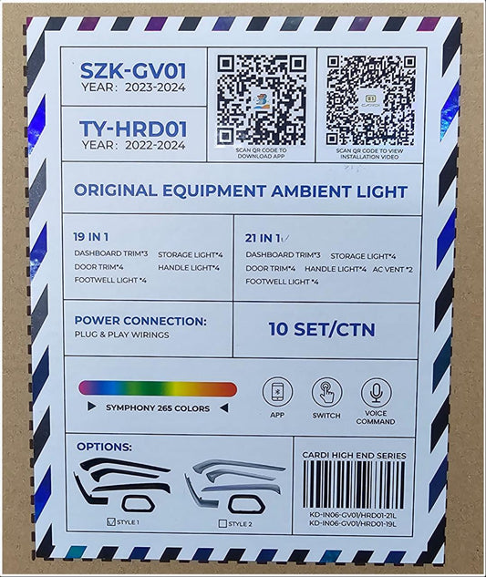 CARDI AMBIENT KIT FOR HYRYDER/GRAND VITARA