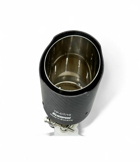 Akrapovic Exhaust Tip | Akra Matt Carbon Single Tip