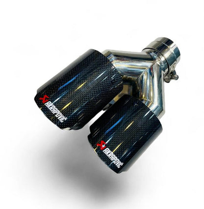 Akrapovic Dual Tip | Akra CF Dual Exhaust Tip