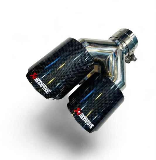 Akrapovic Dual Tip | Akra CF Dual Exhaust Tip