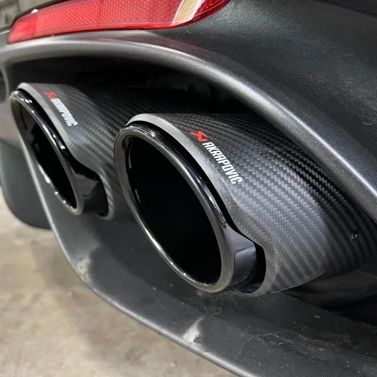 Akrapovic Dual Tip | Akra CF Dual Exhaust Tip