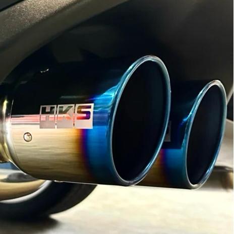 Universal HKS Dual Tip Exhaust | Free Flow Car Muffler