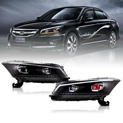 Accord 2009-2013 Dual Barrel Headlight With Red Demon Eye