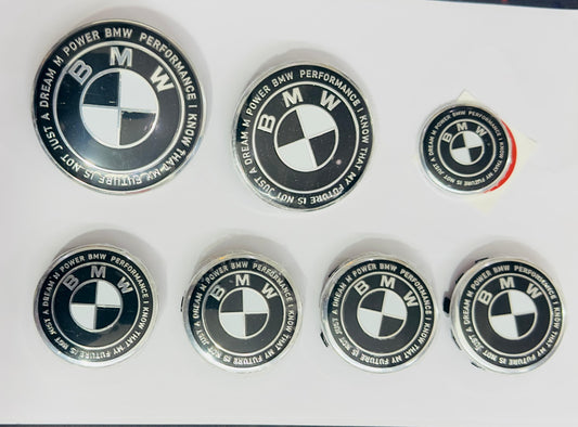 BMW 50th anniversary LOGO BADGE SET OF 7