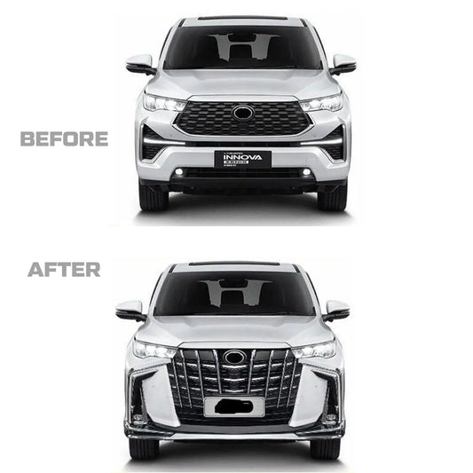 Front,Rear Alphard Bumper Body Kit for Innova Hycross