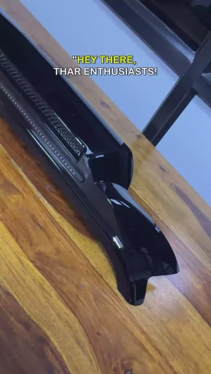 Thar/Thar Roxx Led Bonnet Visor Gloss Black